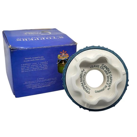 Vtg Soot Stopper Candle Capper Peguin Ice Skating Bear Fishing Raccoon Hockey - Picture 5 of 6